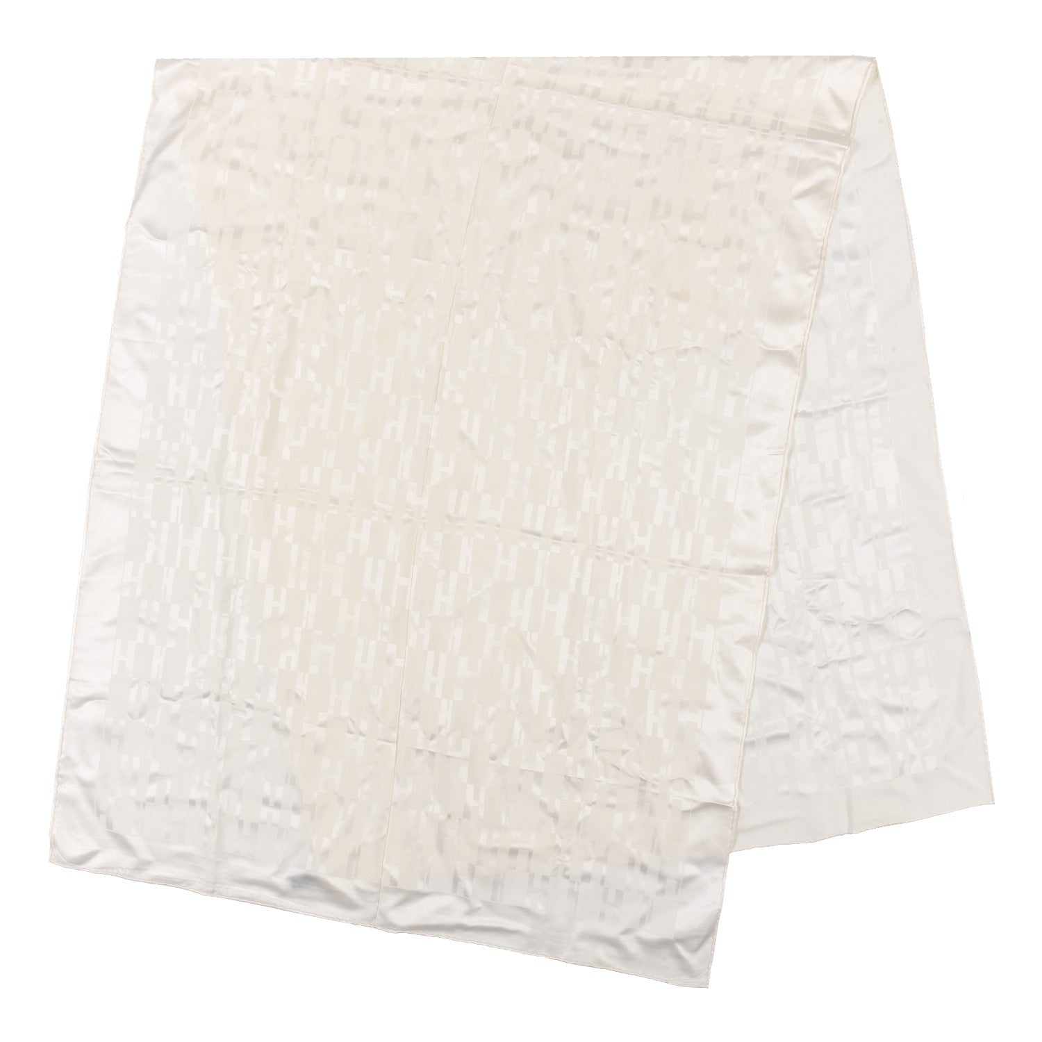 Hermes Silk H Stole Beige 2 of 3
