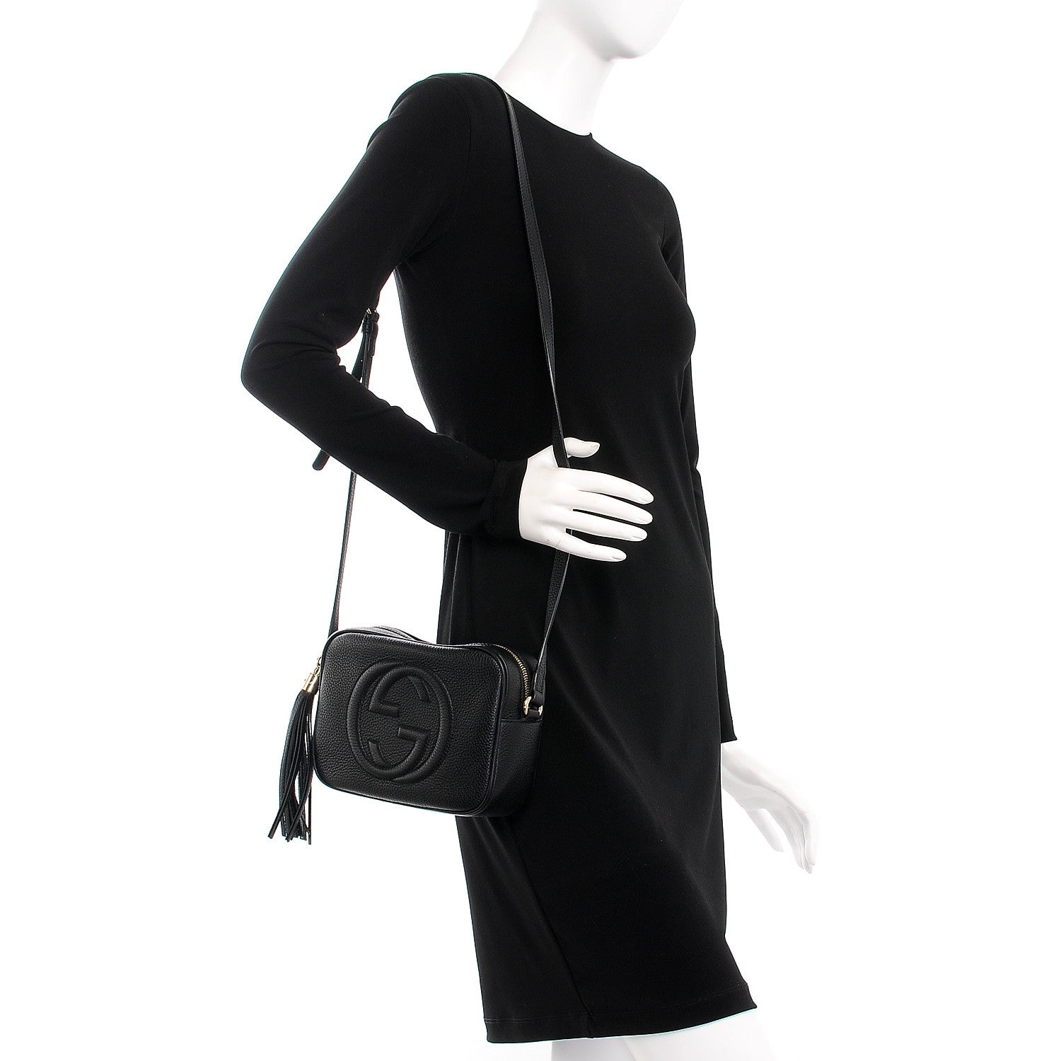Gucci Pebbled Calfskin Small Soho Disco Bag Black 2 of 7
