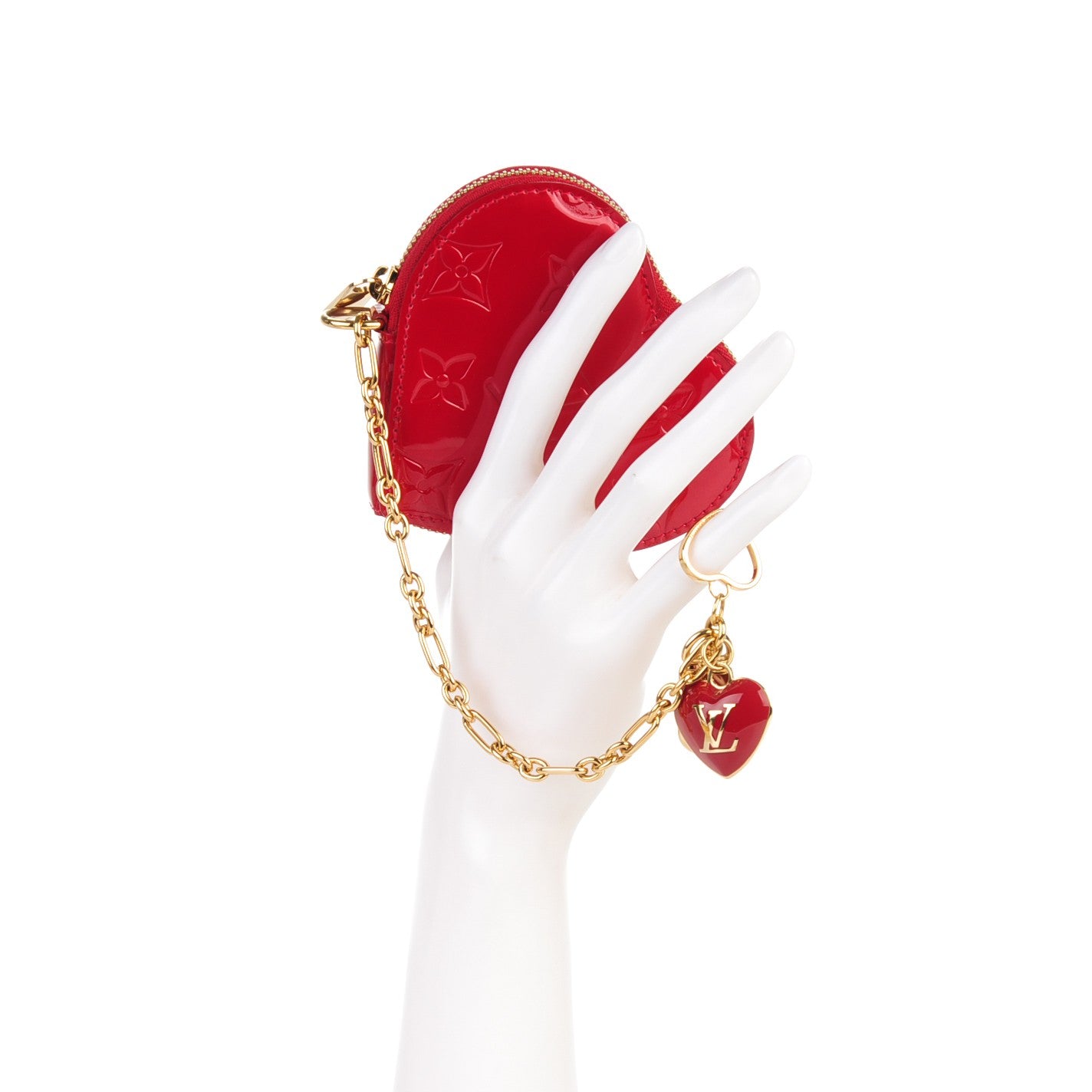 Louis Vuitton Vernis Coeur Heart Coin Purse Pomme D'Amour 2 of 7