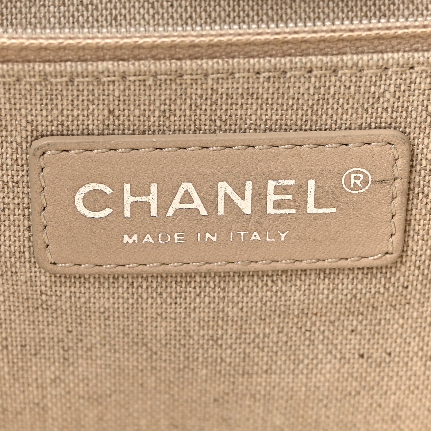 Chanel Mixed Fibers Calfskin Medium Deauville Tote Dark Blue 7 of 11
