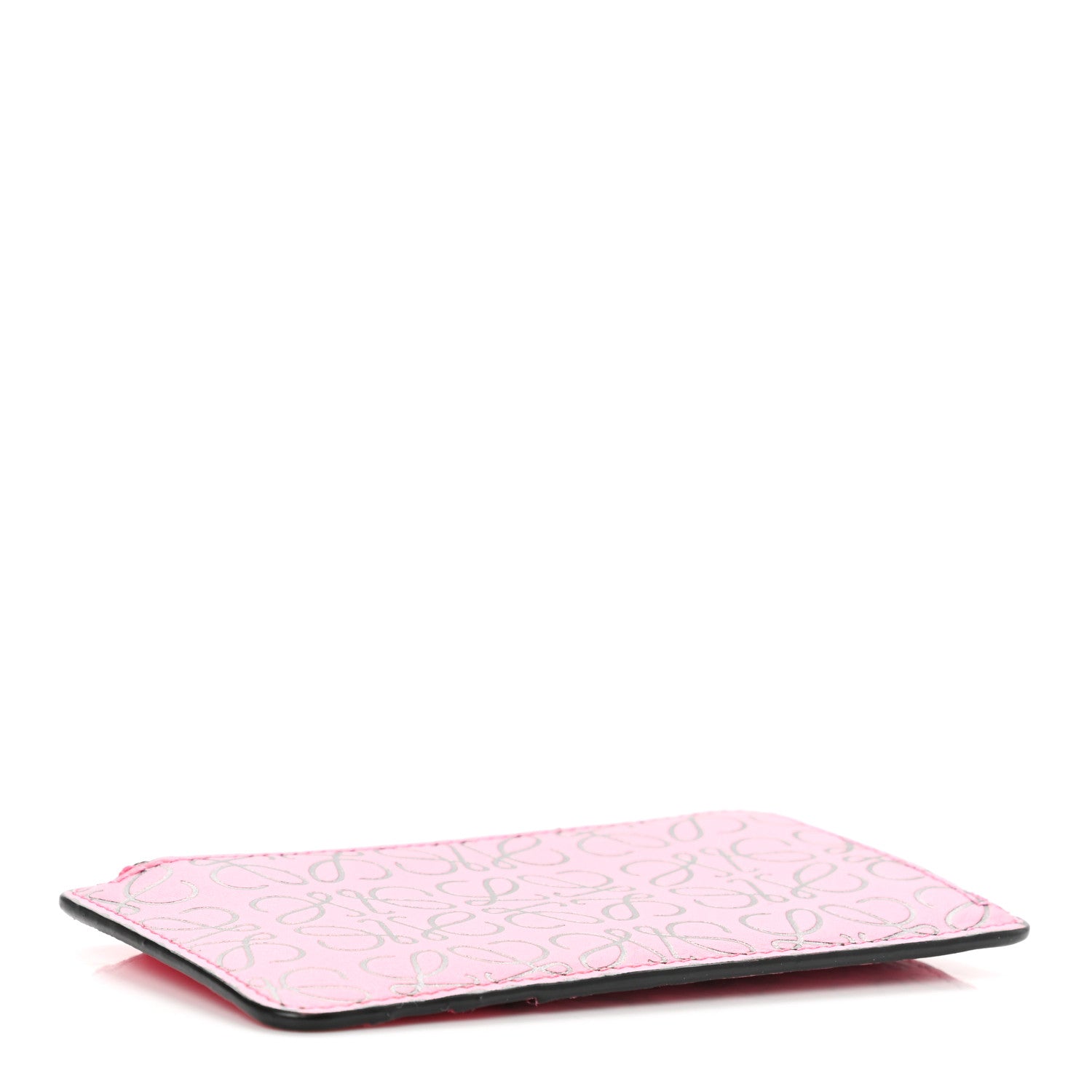 Loewe Calfskin Anagram Coin Card Holder Wild Rose 4 of 7