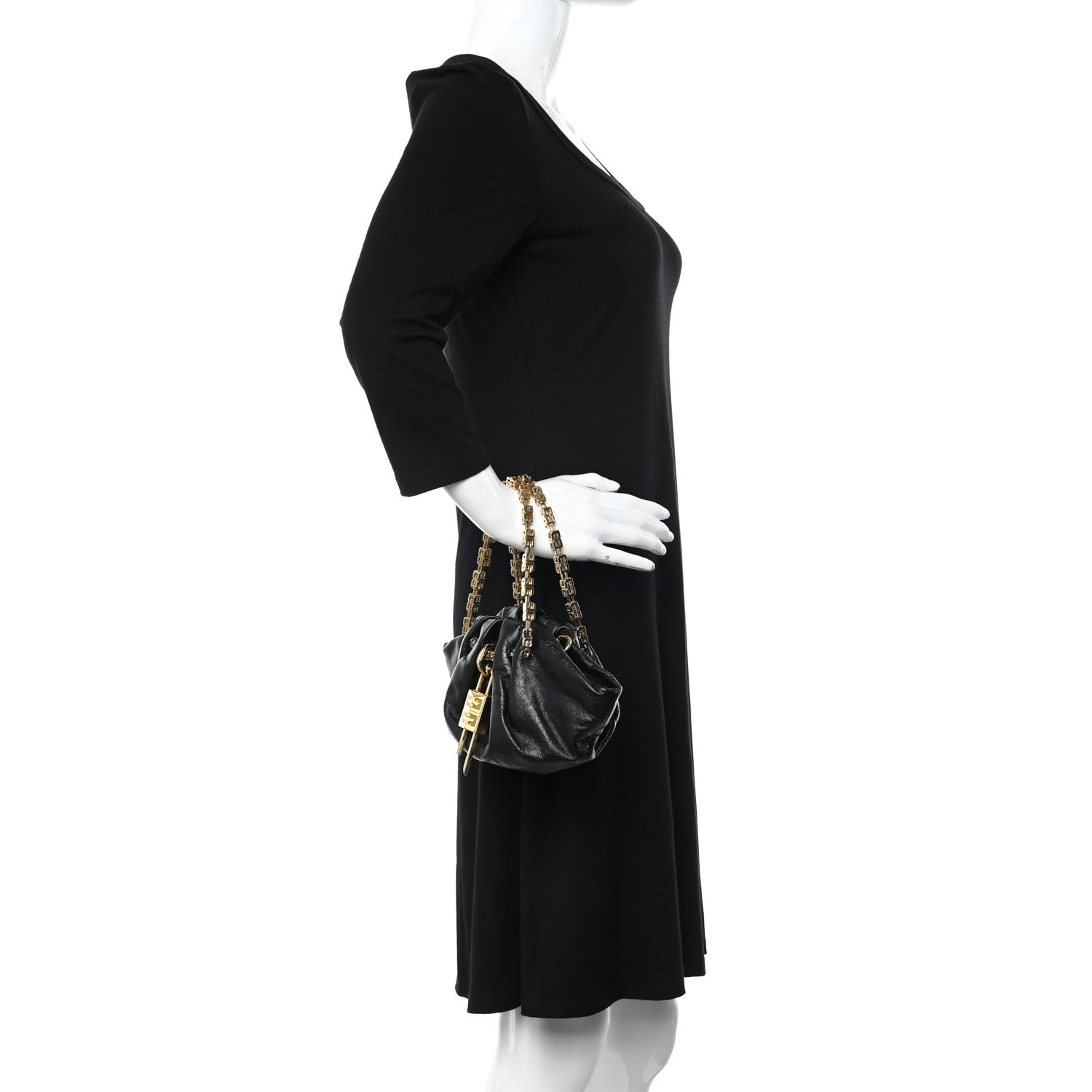 Givenchy Calfskin Kenny Mini Shoulder Bag Black 2 of 10