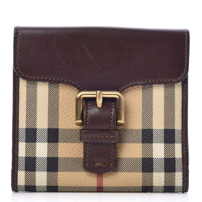 Burberry Nova Check Compact Wallet Black 1 of 7