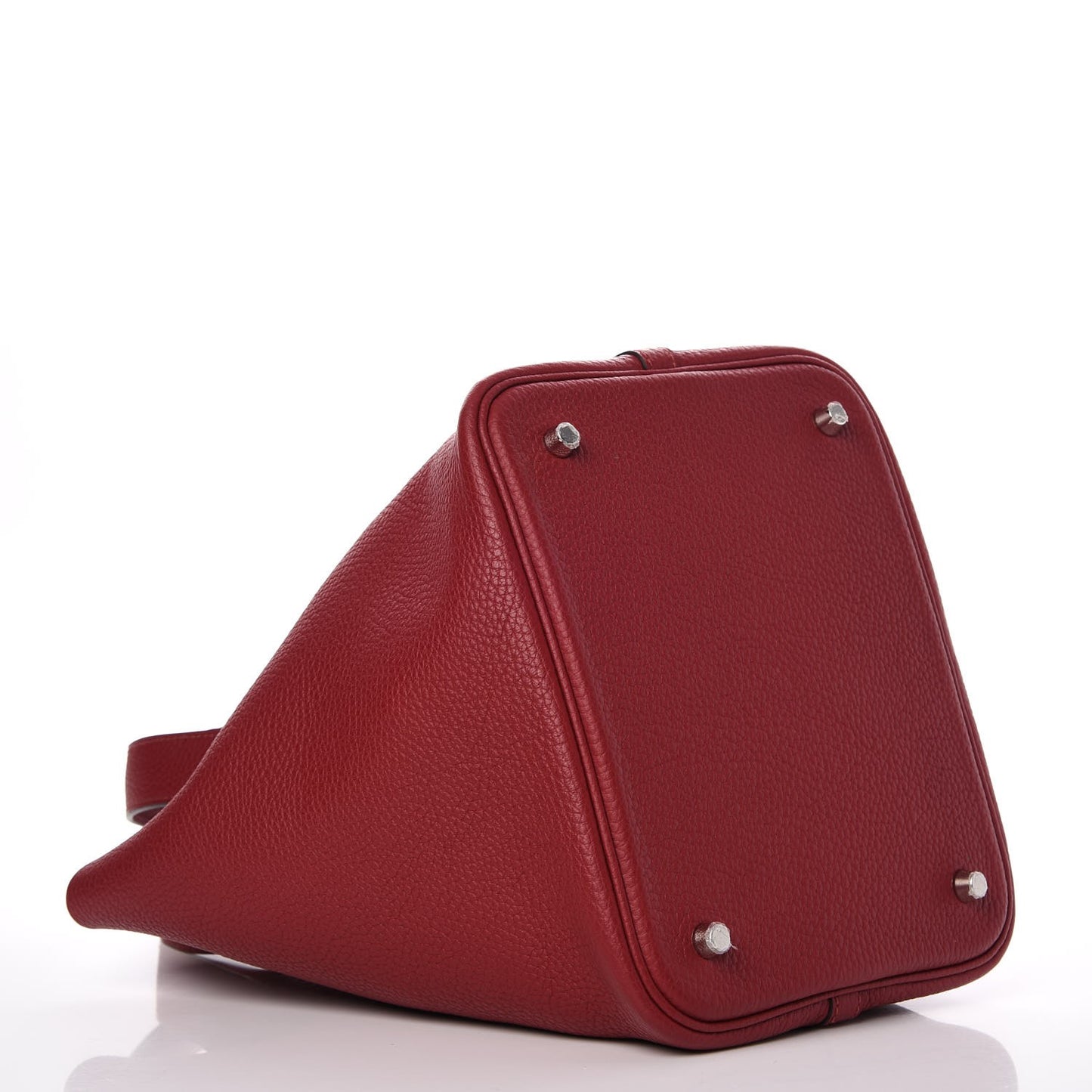 Taurillon Clemence Picotin Lock 22 MM Rouge Grenat