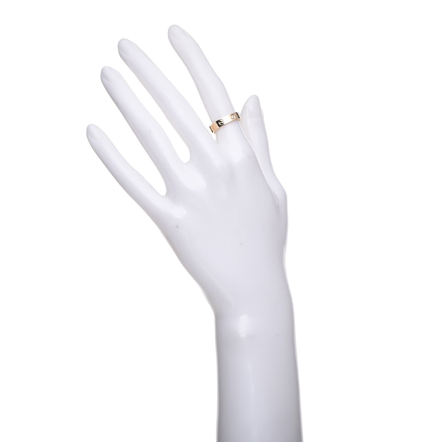 18K Yellow Gold Diamond 4mm LOVE Wedding Band Ring 49 4.75