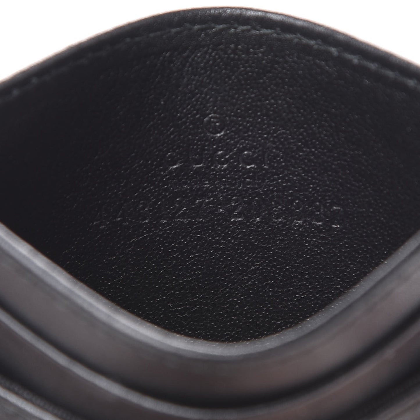 Calfskin Matelasse GG Marmont Card Holder Black