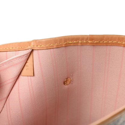 Louis Vuitton Damier Azur Neo Neverfull MM Rose Ballerine 9 of 10