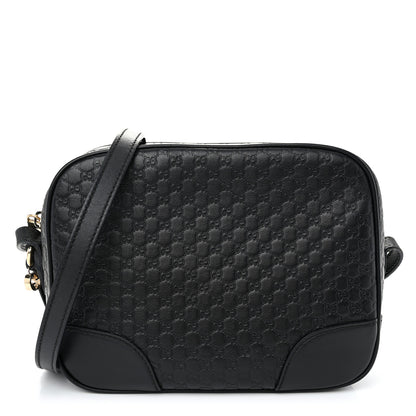 Gucci Microguccissima Mini Bree Messenger Bag Black 1 of 12