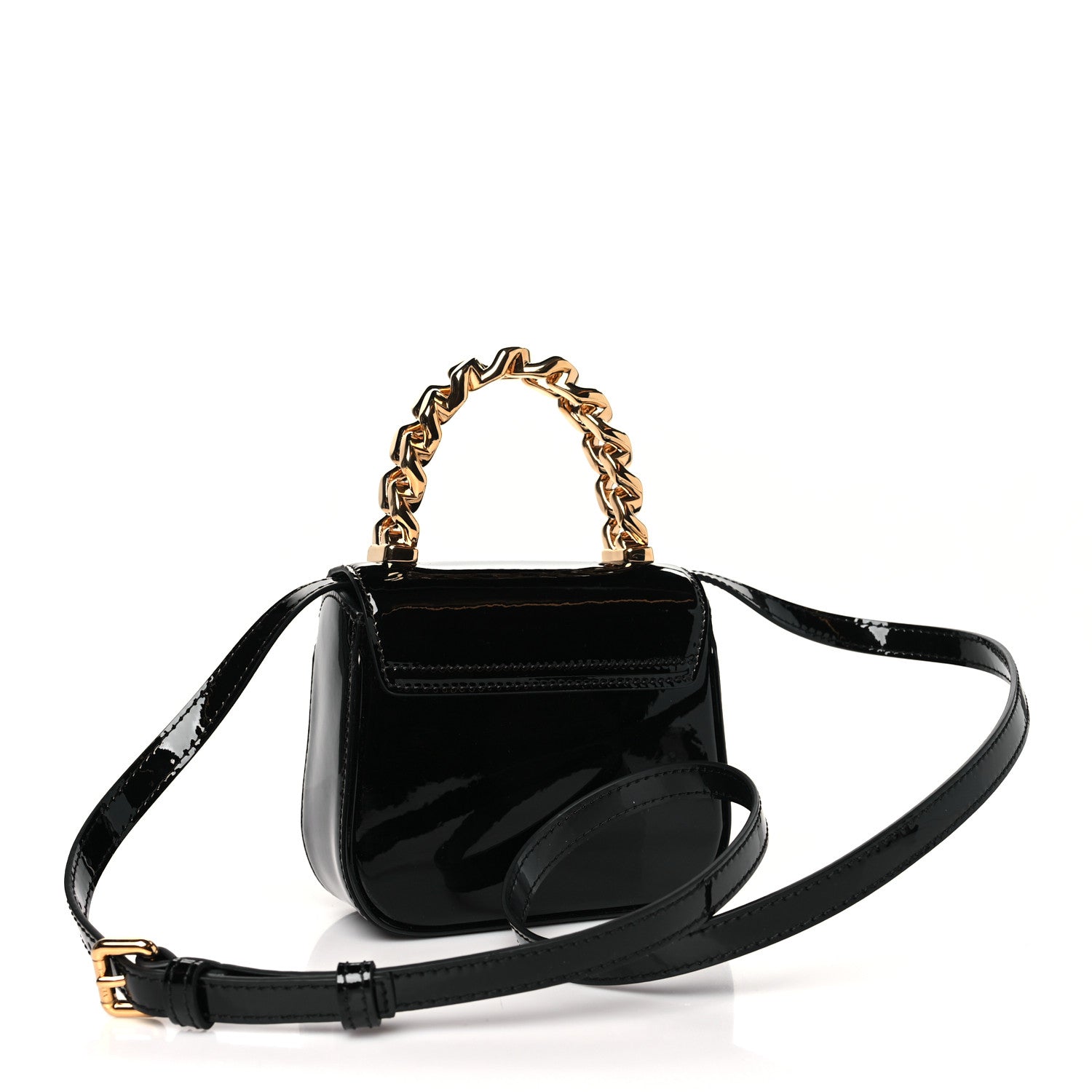 Versace Patent Mini La Medusa Bag Black 3 of 9