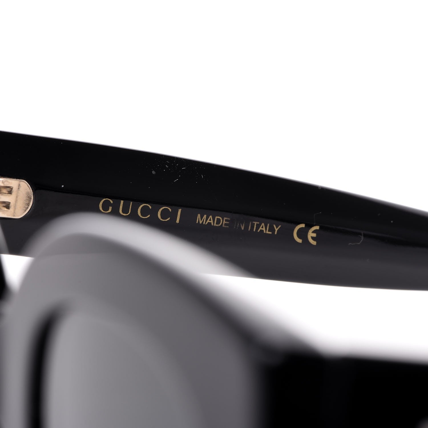 Gucci Round Frame Star Sunglasses GG0208S Black 5 of 9