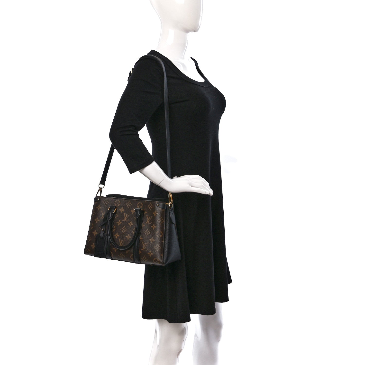Louis Vuitton Monogram Soufflot BB Black 2 of 19