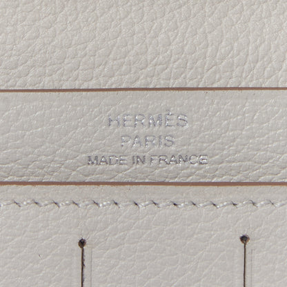 Hermes Evercolor MC2 Fleming Checkbook Holder Wallet Gris Perle 7 of 8