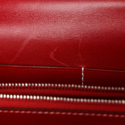 Hermes Box Kelly Wallet To Go Rock Rouge Piment 6 of 11