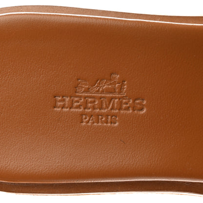Hermes Calfskin Suede Eze 30 Sandals 36 Naturel 7 of 10
