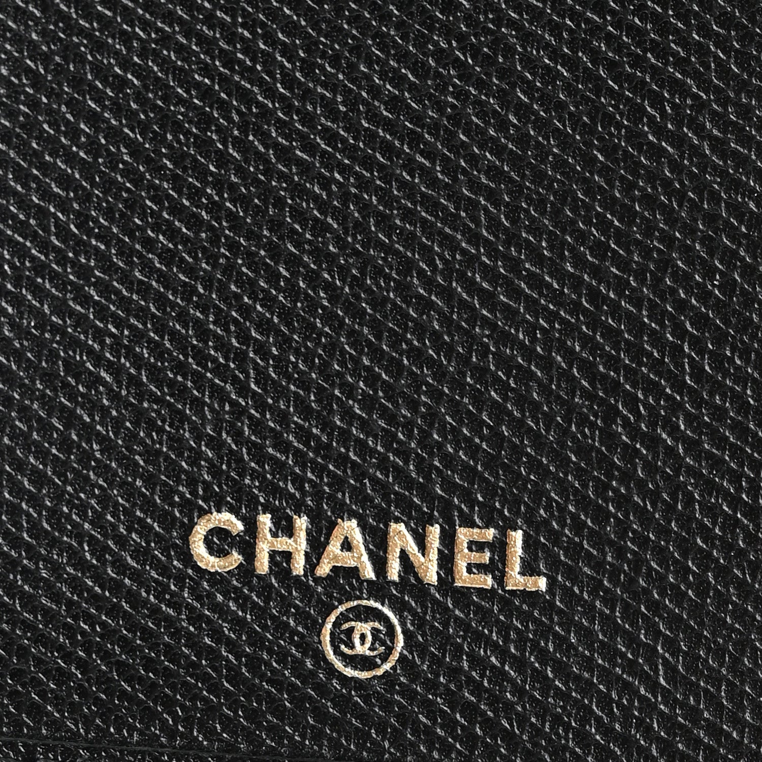 Chanel Grained Calfskin CC Button Yen Wallet Black 6 of 8