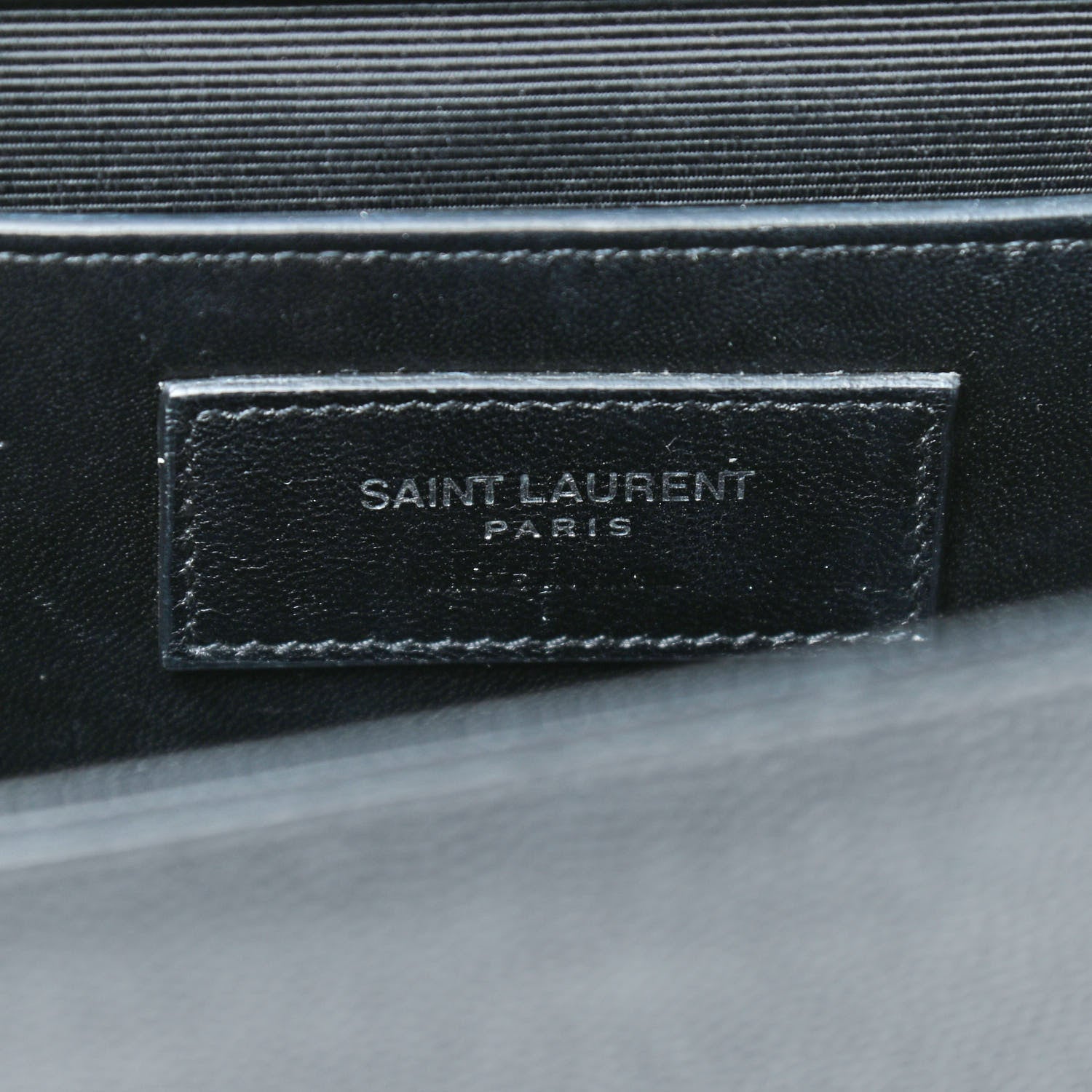 Saint Laurent Grain De Poudre Medium Classic Monogram Kate Satchel Black 8 of 10