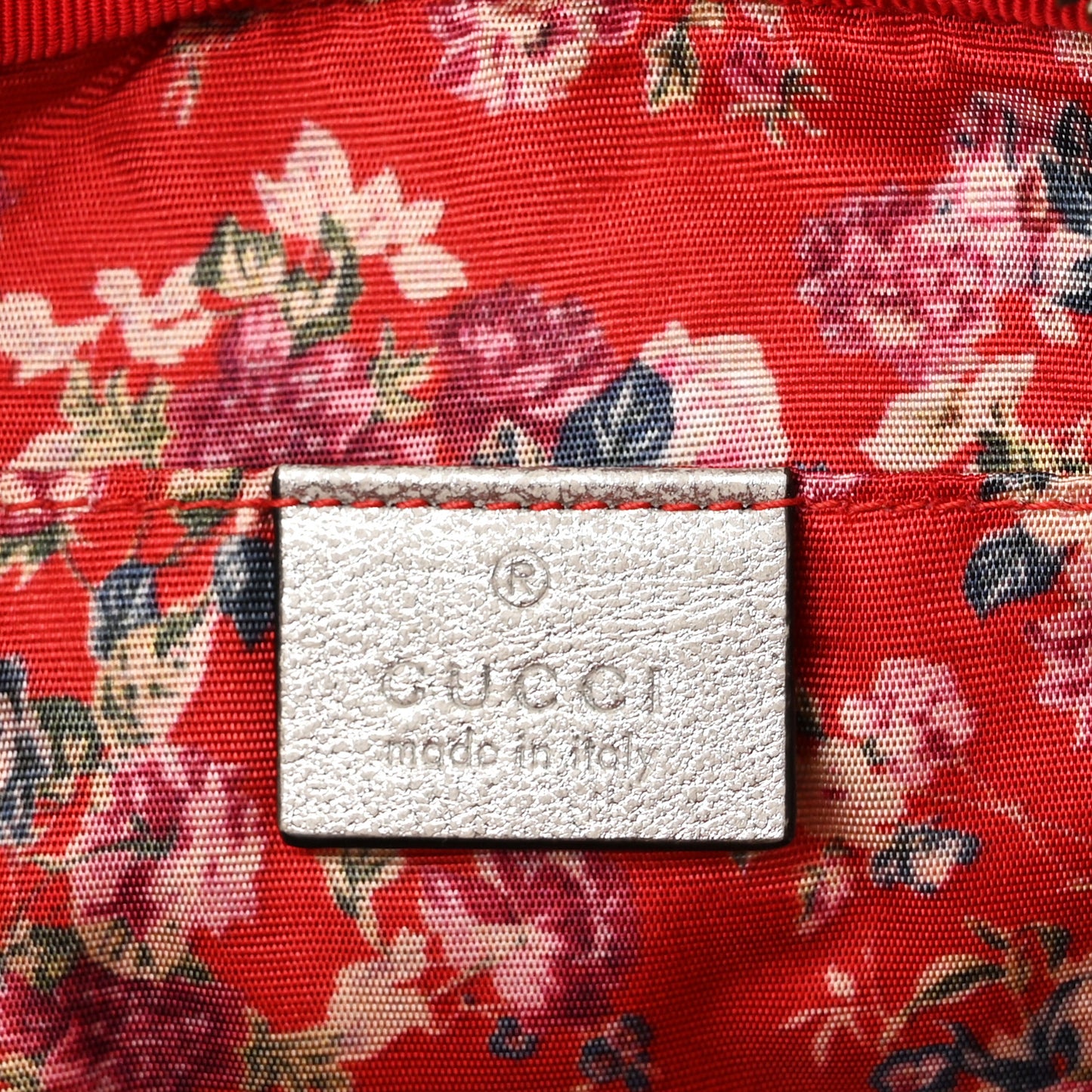 Laminated Nappa Trapuntata Small Zumi Shoulder Bag Rosso Marine Argento