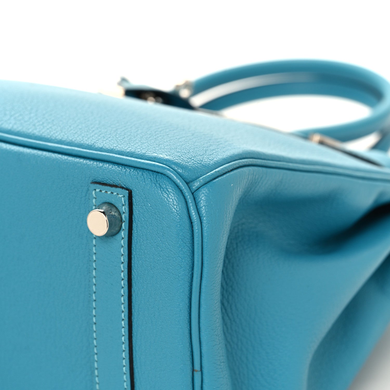 Hermes Chevre de Coromandel Birkin 30 Turquoise 10 of 13
