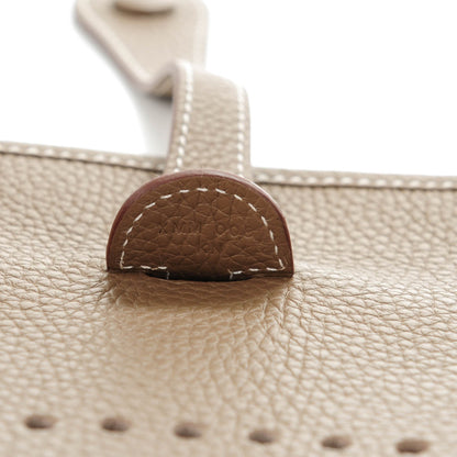 Hermes Taurillon Clemence Evelyne III PM Etoupe 7 of 7