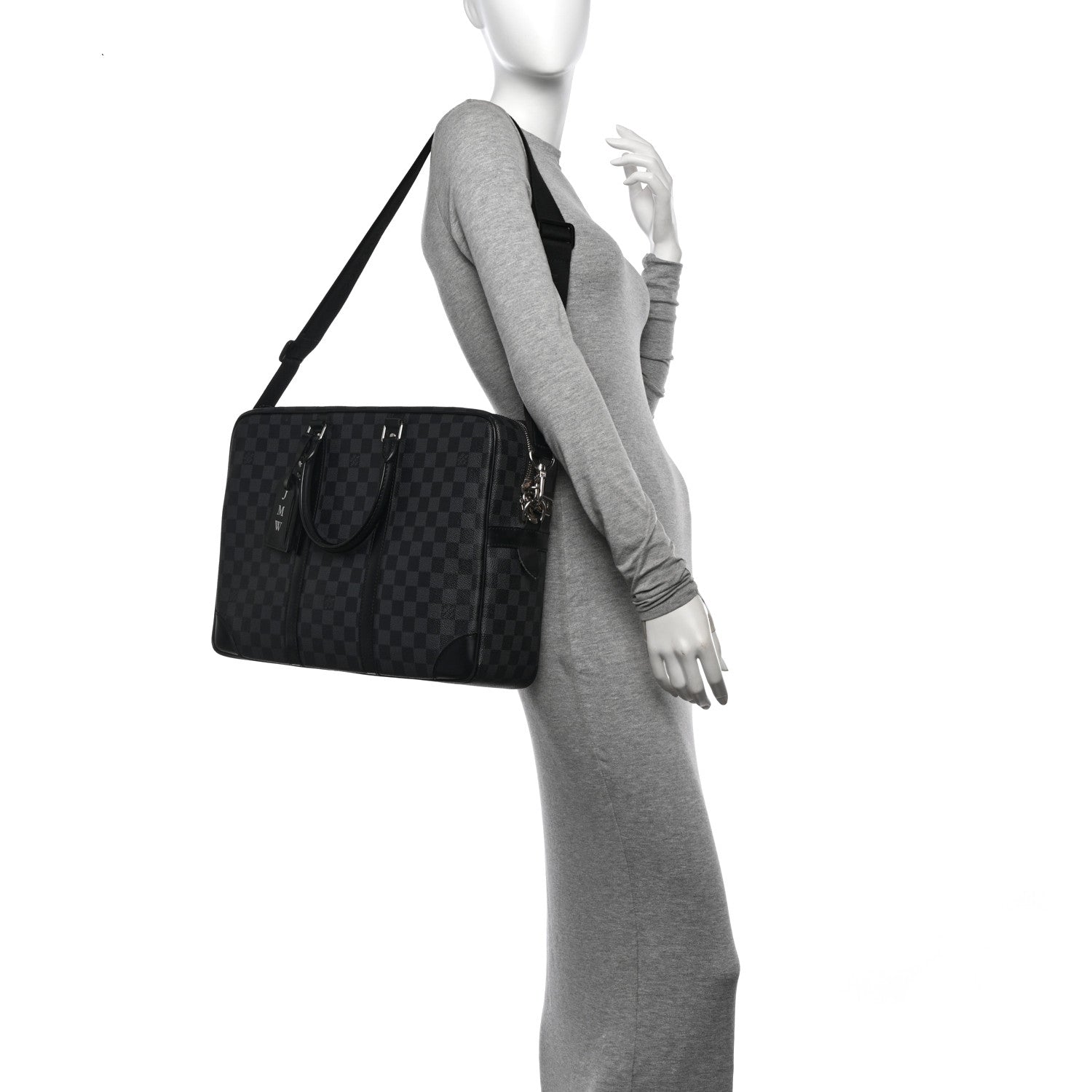 Louis Vuitton Damier Graphite Porte Documents Voyage PM 2 of 10