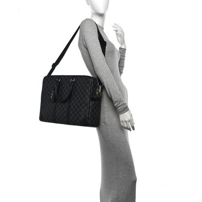 Louis Vuitton Damier Graphite Porte Documents Voyage PM 2 of 10