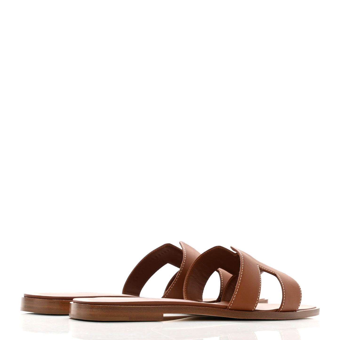 Box Calfskin Oran Sandals 39.5 Gold