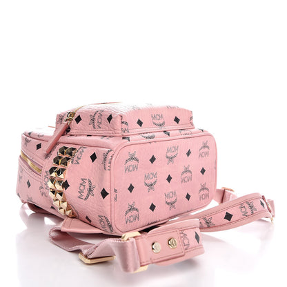 MCM Visetos Side Stud Mini Stark Backpack Pink 4 of 9