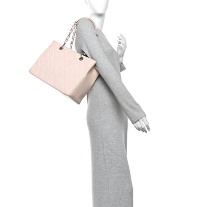 Chanel Caviar Quilted Grand Shopping Tote GST Light Pink 2 of 13