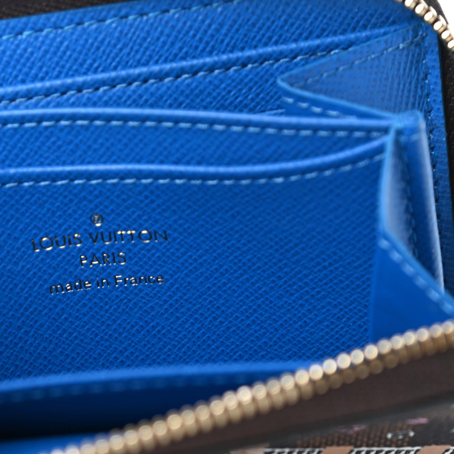 Louis Vuitton Damier Ebene 2019 Christmas Animation Zippy Coin Purse Blue 6 of 8