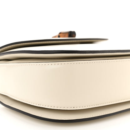Gucci Boarded Dyana Lux Calfskin Web Small Bamboo 1947 Top Handle Bag Mystic White 10 of 12