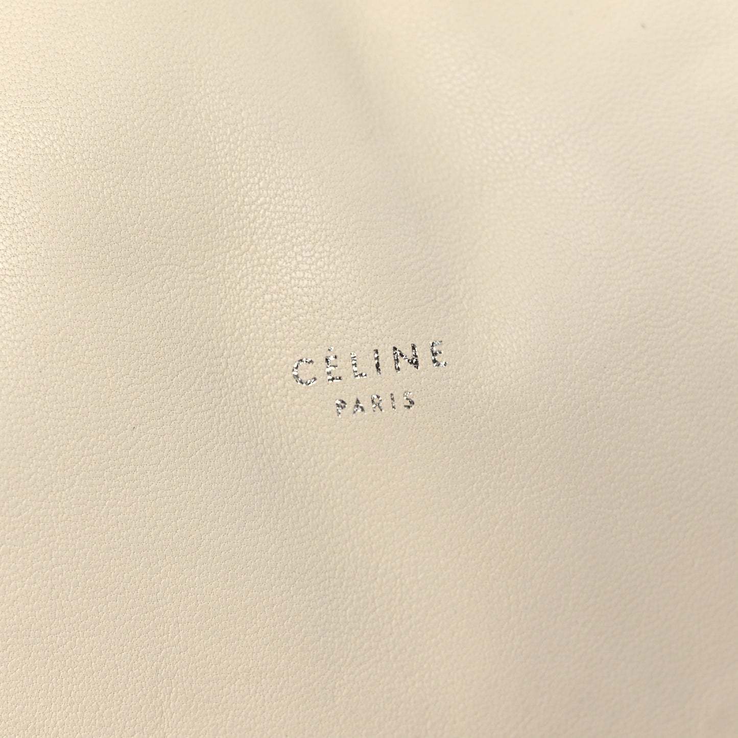 Goatskin Pillow Bucket Bag White