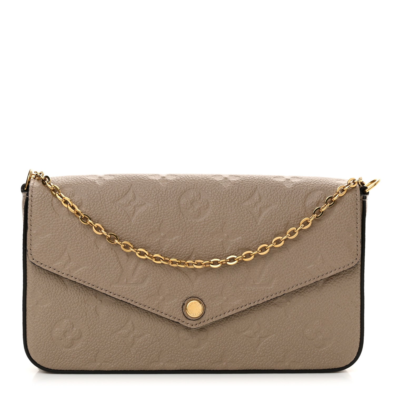 Louis Vuitton Empreinte Pochette Felicie Chain Wallet Tourterelle 1 of 12