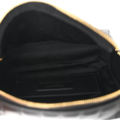 Saint Laurent Lambskin Carre Quilted Cassandre Mini Camera Bag Black 5 of 11