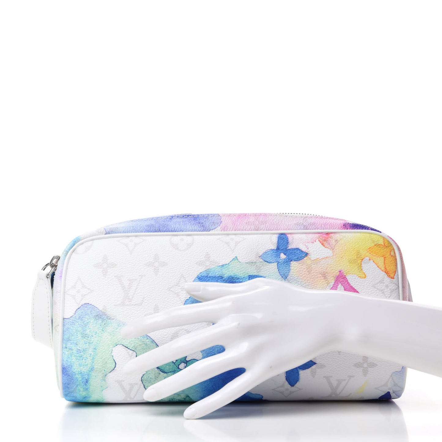 Monogram Watercolor Dopp Kit Toilet Pouch Multicolor
