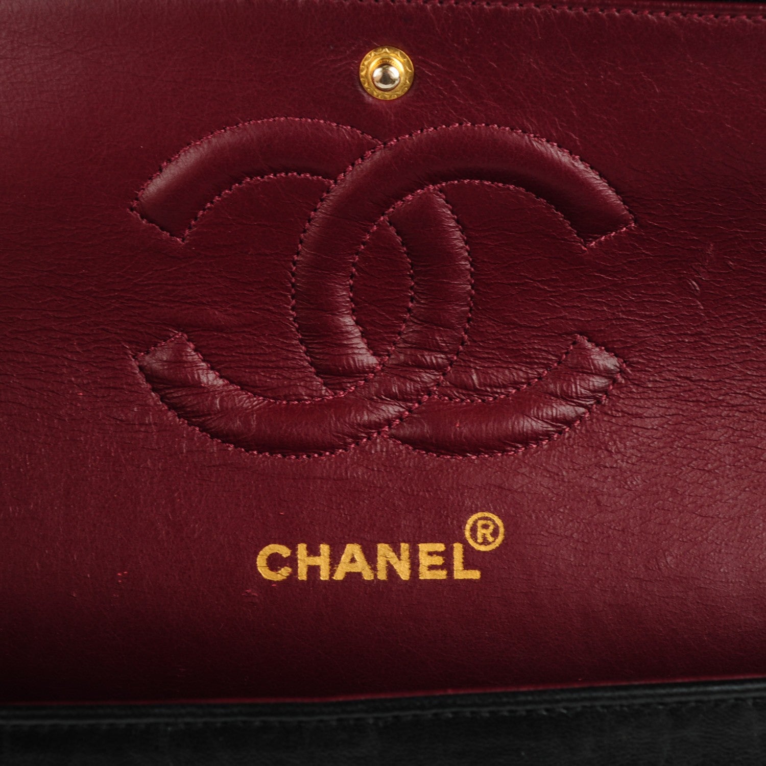 Chanel Lambskin Quilted Medium Double Flap Black 7 of 9