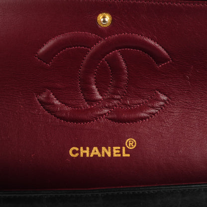 Chanel Lambskin Quilted Medium Double Flap Black 7 of 9