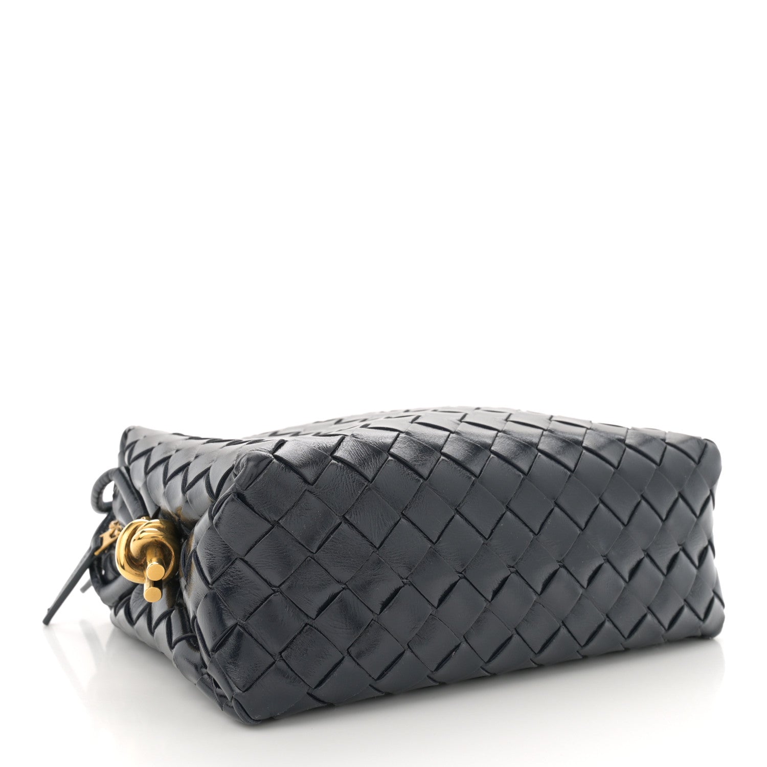 Bottega Veneta Polished Nappa Intrecciato Knot Small Loop Camera Bag Space 4 of 9