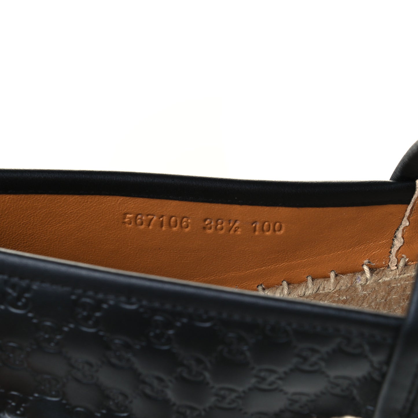 Microguccissima Signature Espadrilles 38.5 Black
