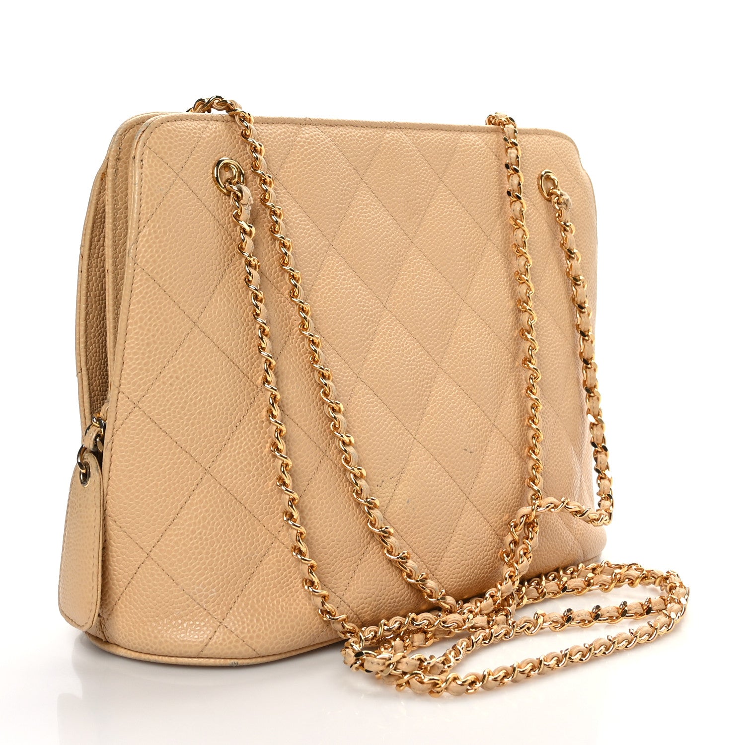 Chanel Caviar Quilted Shopping Tote Beige Clair 3 of 11