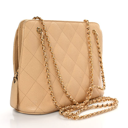 Chanel Caviar Quilted Shopping Tote Beige Clair 3 of 11