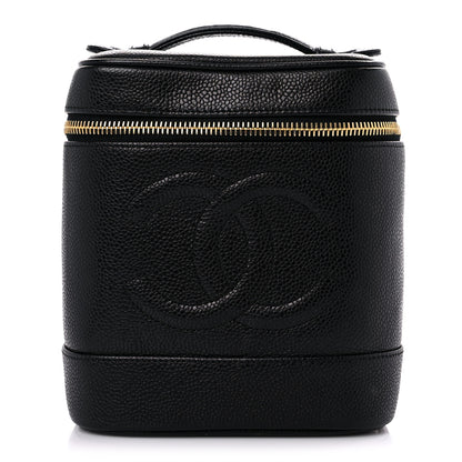 Chanel Caviar Vanity Cosmetic Case Black 1 of 13