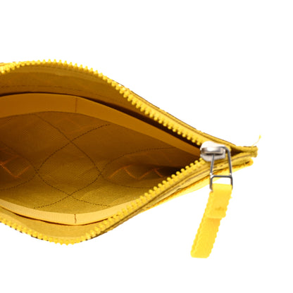 Bottega Veneta Rubber Intrecciato Canvas V Tape Flat Zip Pouch Mirabelle 5 of 7