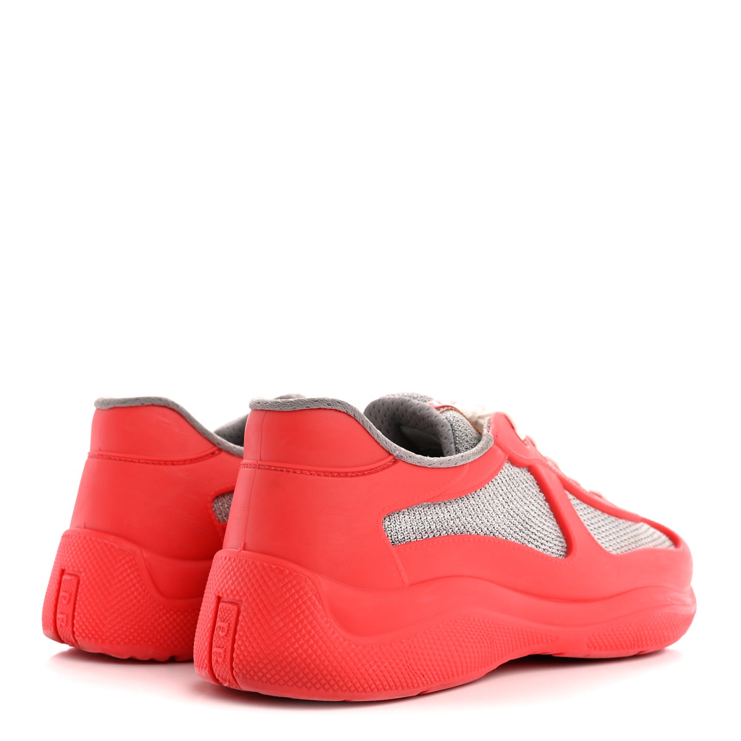 Soft Rubber Mesh Womens America's Cup Sneakers 38 Red