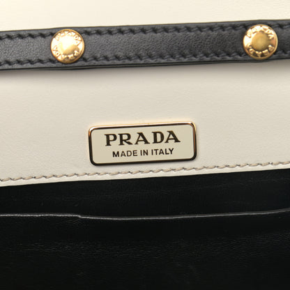 Prada City Calf Saffiano Astrology Cahier Bag Talco Black 6 of 9