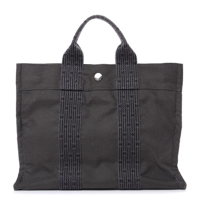 Hermes Canvas Herline PM Tote Grey 1 of 9