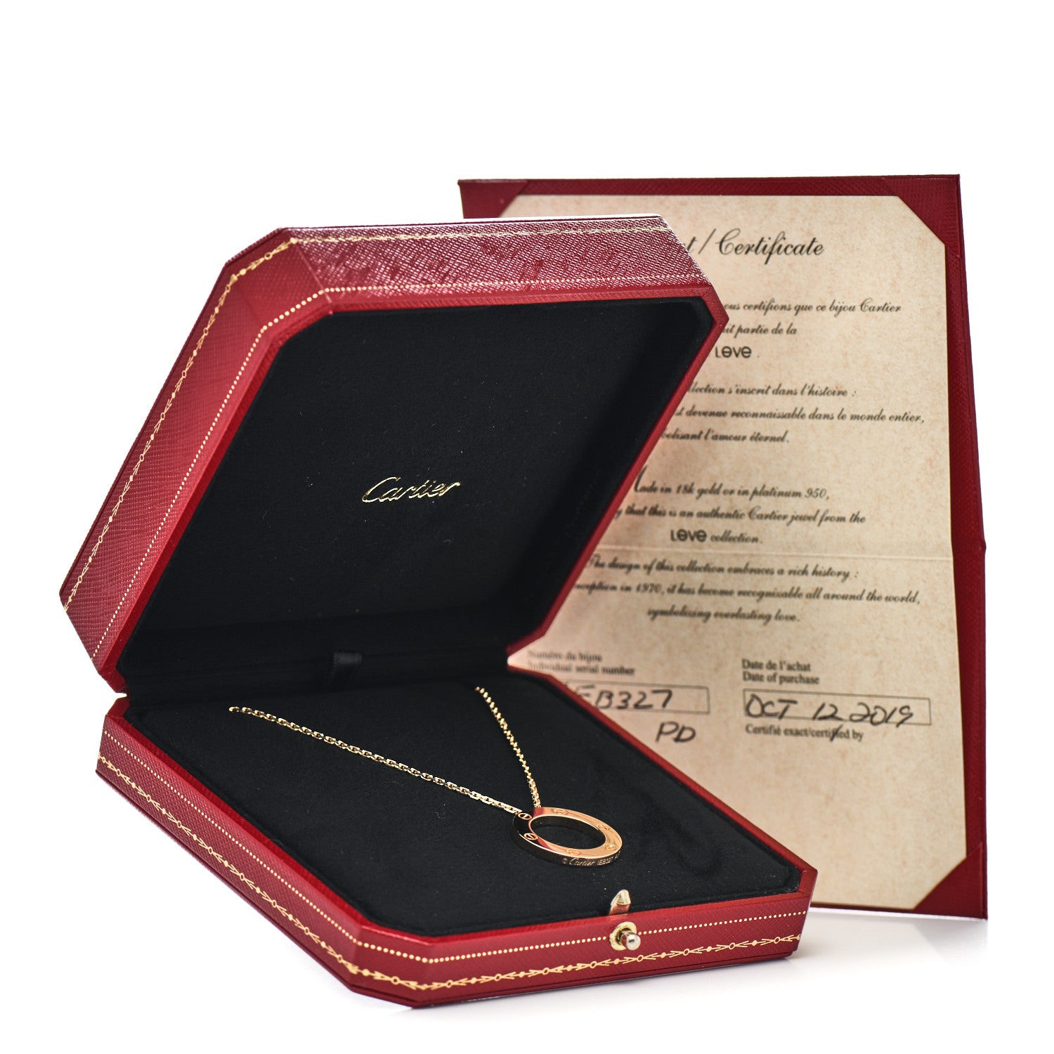 Cartier 18K Yellow Gold LOVE Pendant Necklace 6 of 6