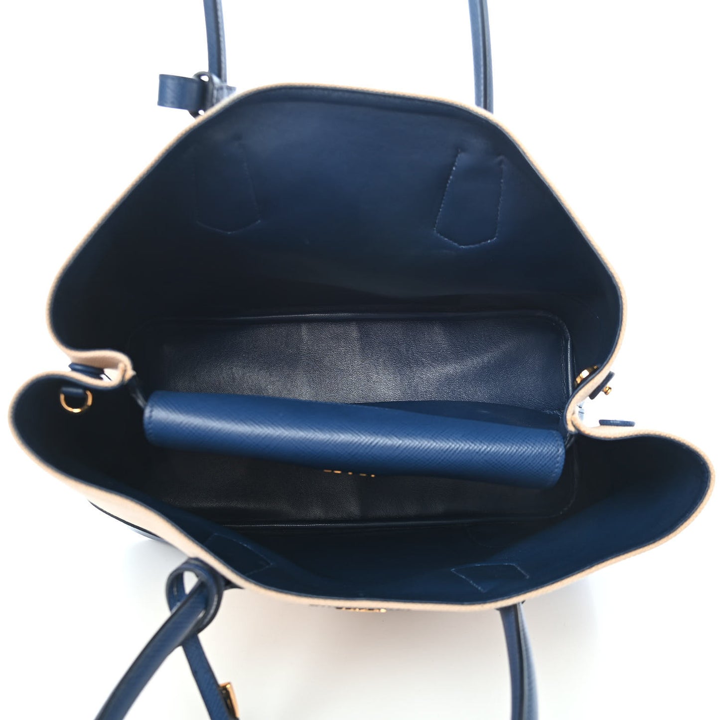 Canapa Saffiano Large Double Bag Corda Bluette