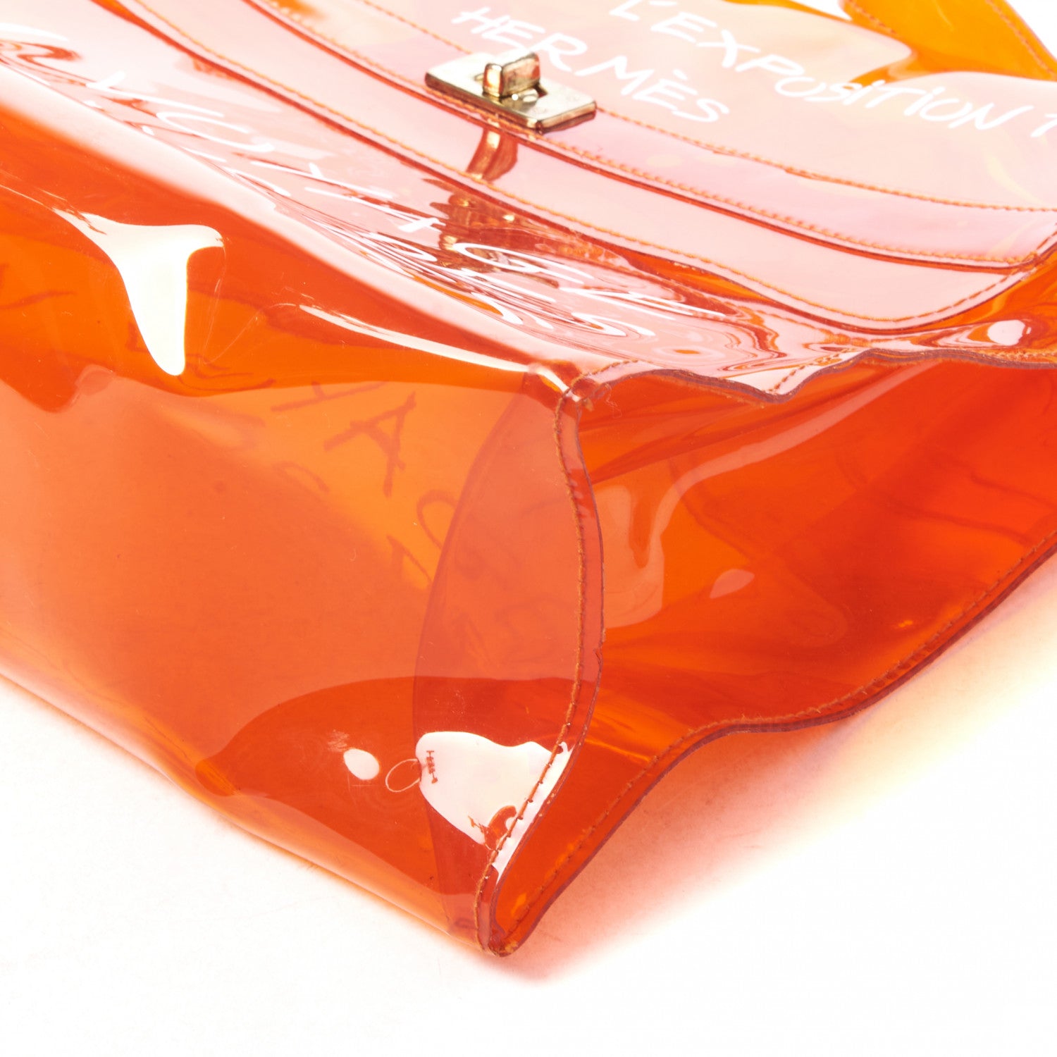 Hermes Vinyl Souvenir De L'Exposition Kelly Orange 5 of 7