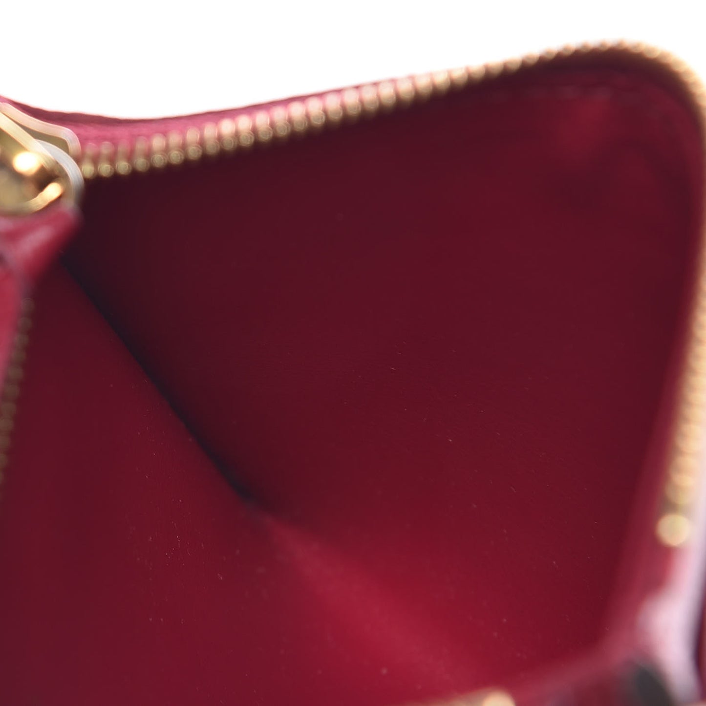 Monogram Zipped Card Holder Fuchsia