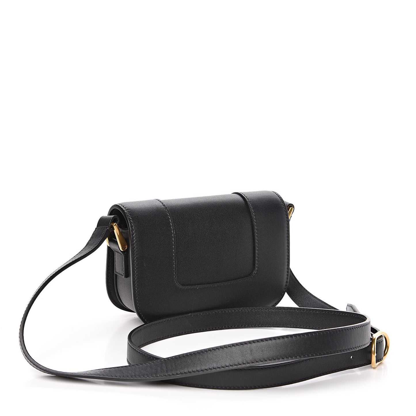 Calfskin Small Supervee Crossbody Bag Black